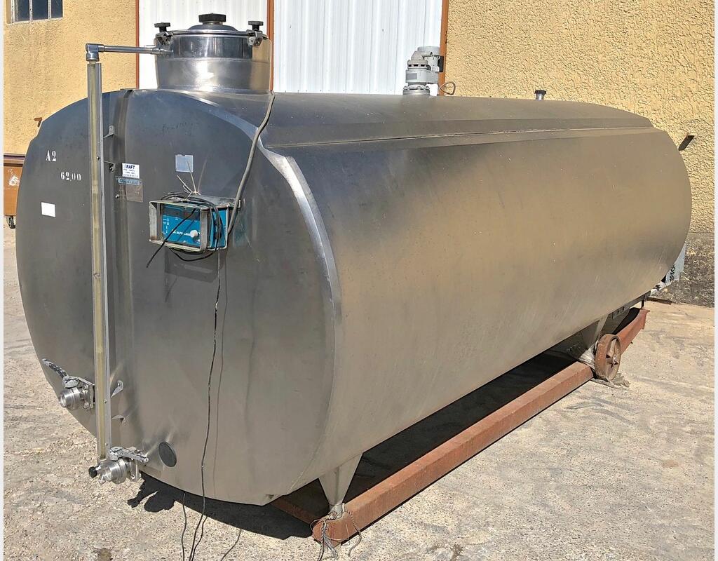 Tank à lait INOX - Volume : 6200 litres