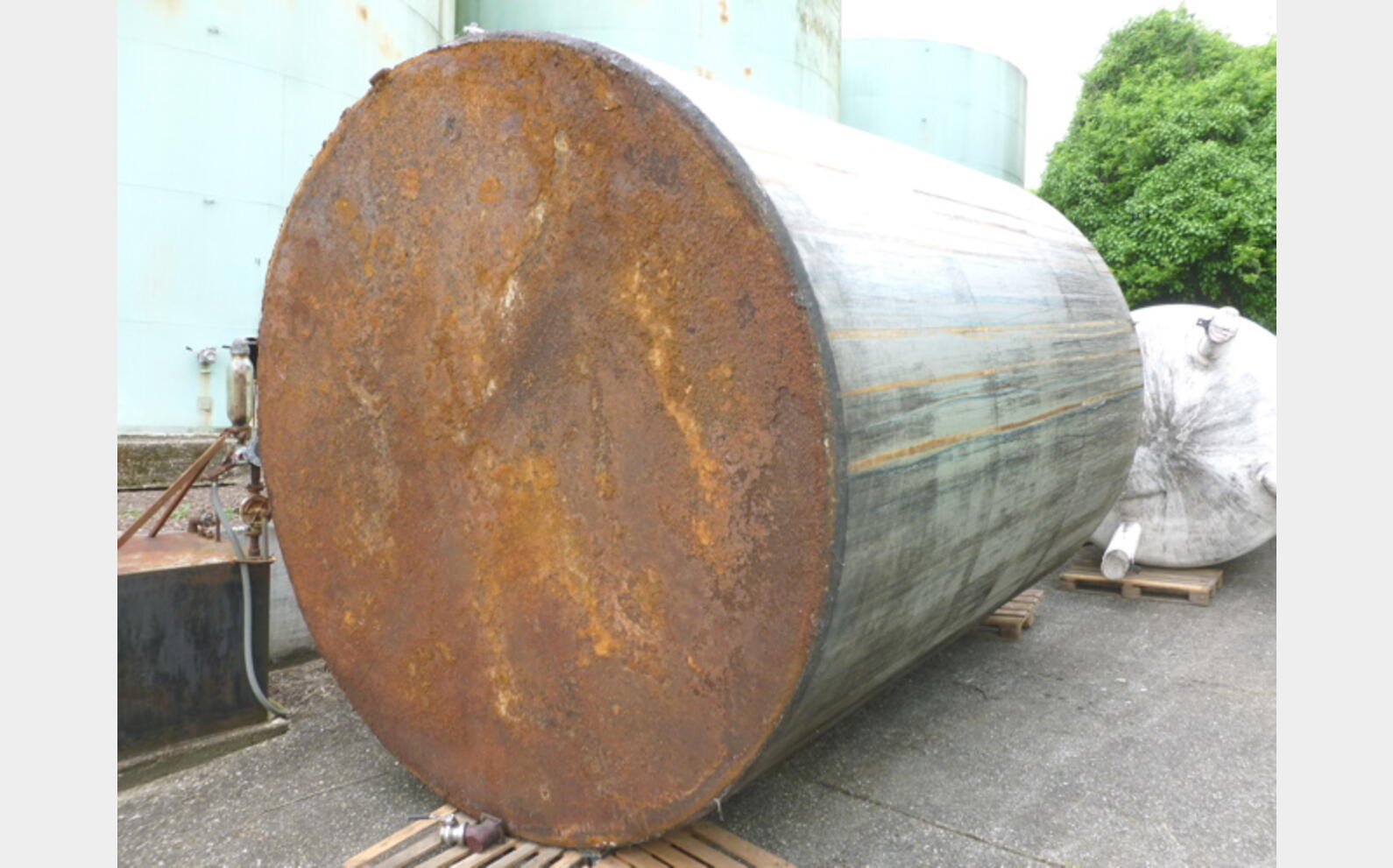 Cuve ACIER fond plat Agroalimentaire Volume : 44.800 litres (448 hecto)