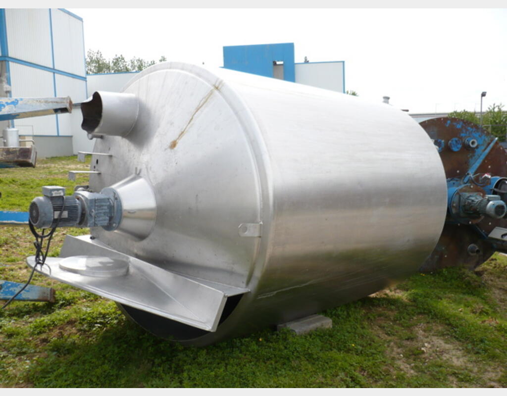 cuve de mélange INOX 316 L de 8 m3 - Marque : PIERRE GUERIN.