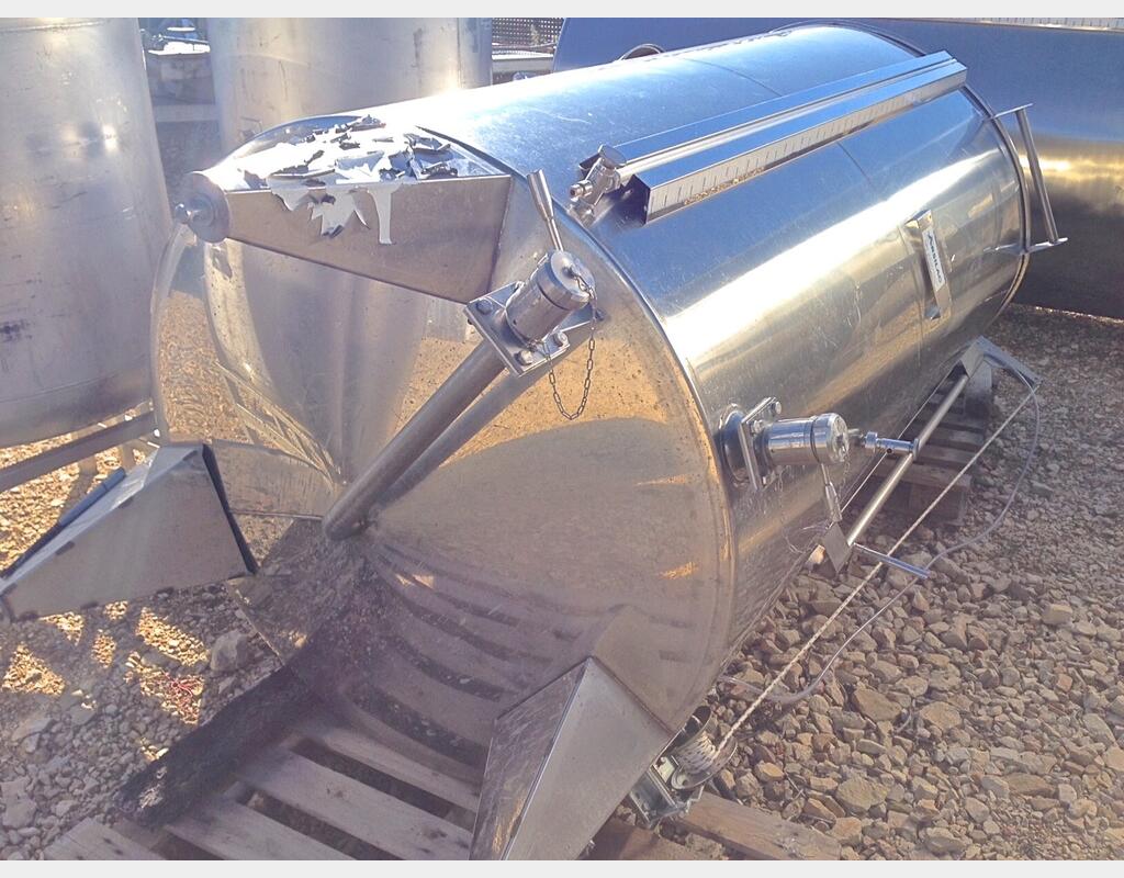 Cuve Inox chapeau flottant de 25 hls Volume : 2500 litres (25 hls)