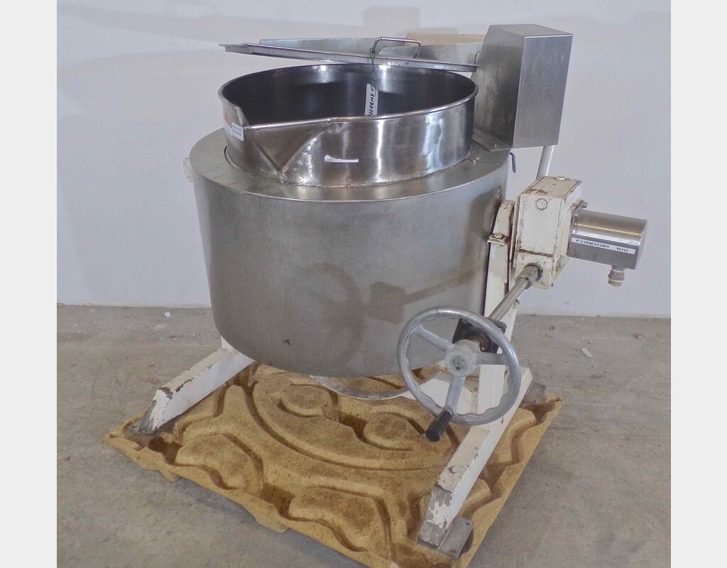 Fondoir inox double enveloppe isolé - Capacité : 160 litres