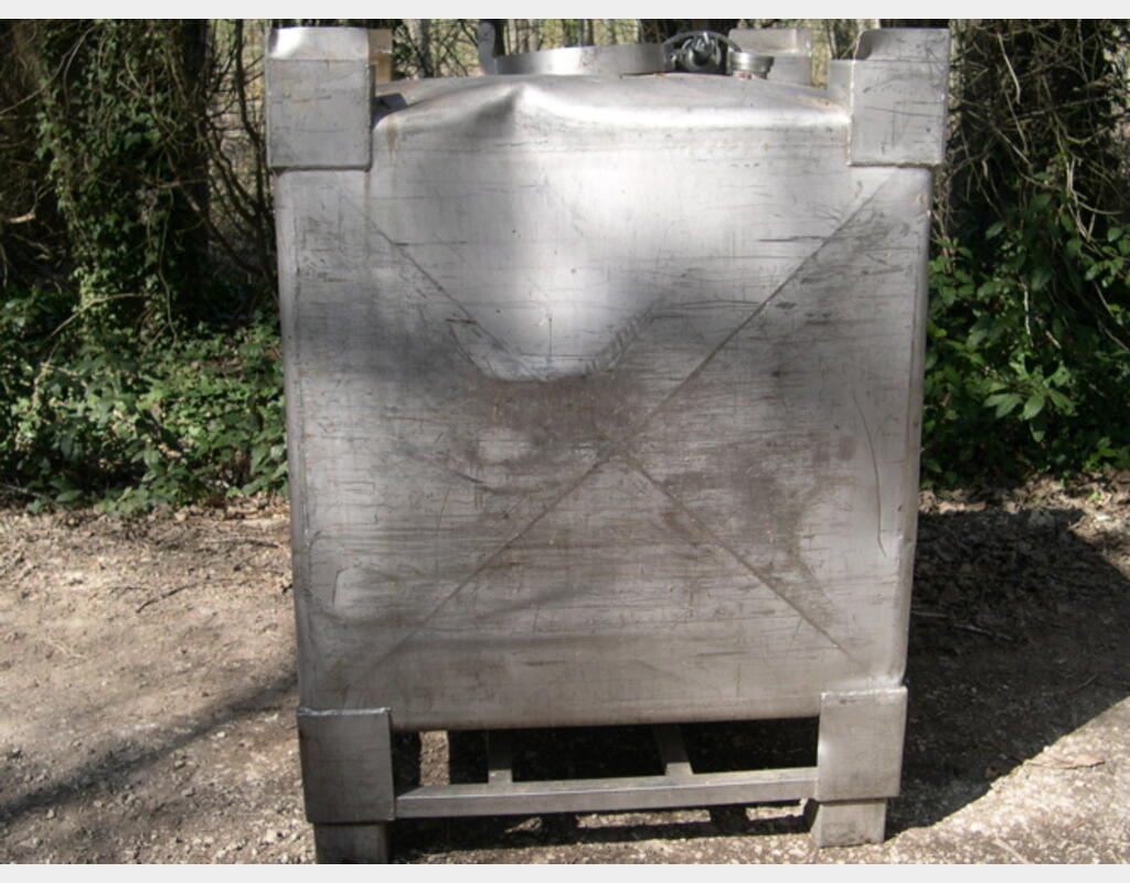conteneur INOX 1000 litres - provenance alimentaire