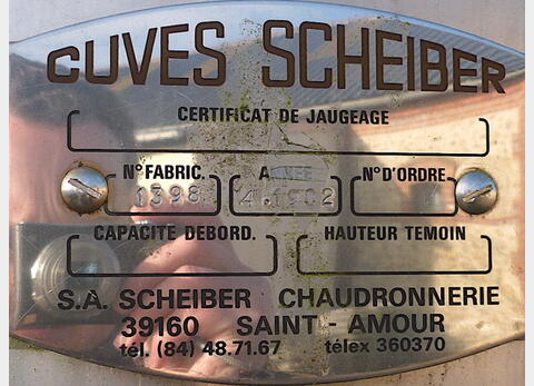 Cuve de stockage en INOX 304L (TH) - Marque : SCHEIBER.