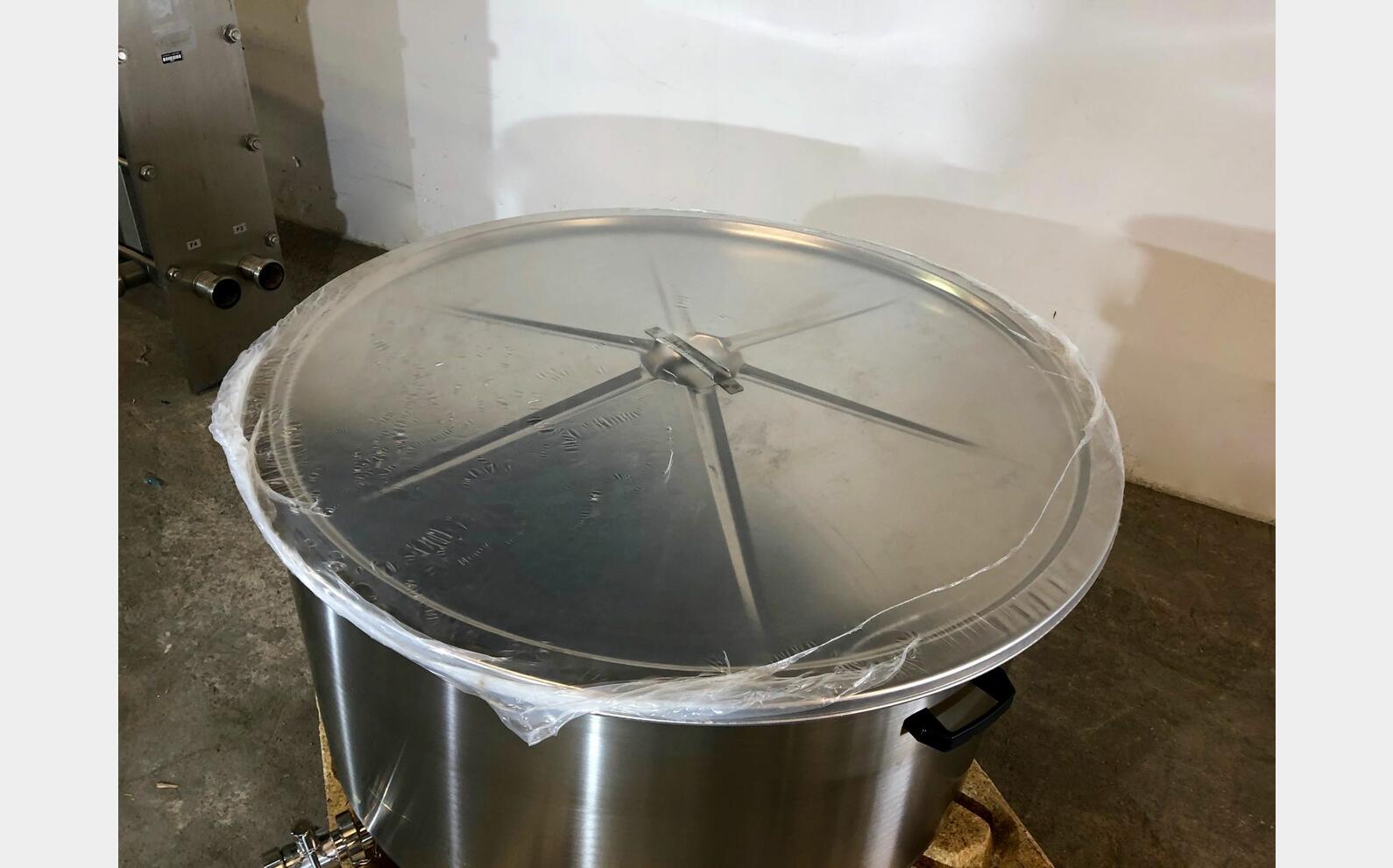 Cuve inox 304 mobile avec couvercle 4.1 HL (410 Litres) ARSILAC