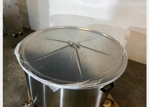 Cuve inox 304 mobile avec couvercle 4.1 HL (410 Litres) ARSILAC
