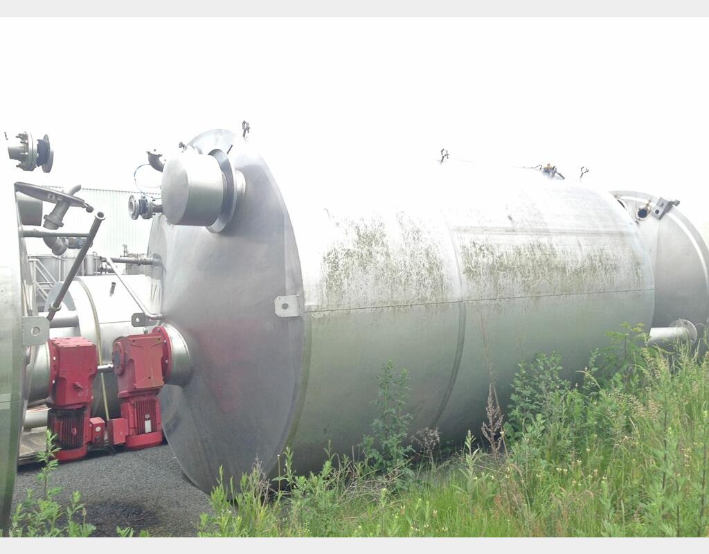 Cuve inox de mélange isolée - Volume : 20000 litres