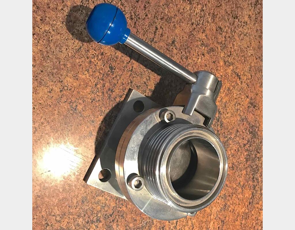 Butterfly valve - SMS 51 - 100 x 100 square flange