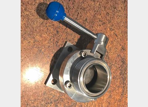 Butterfly valve - SMS 51 - 100 x 100 square flange