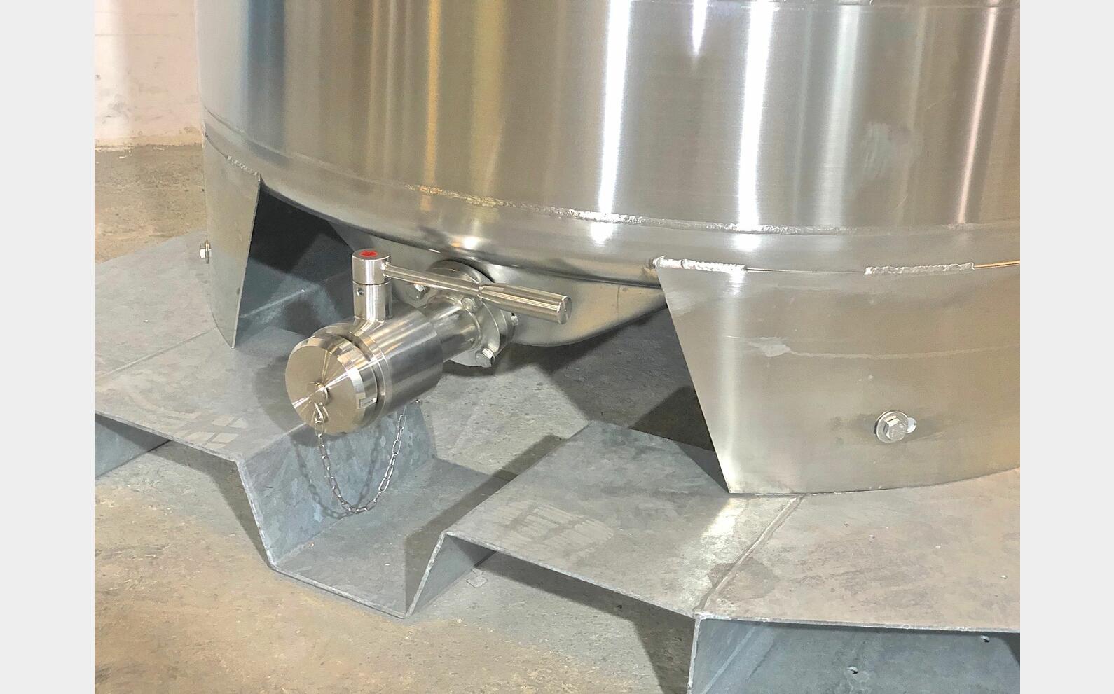 316 stainless steel tank - Double wall 12 HL (1213 liters) ARSILAC