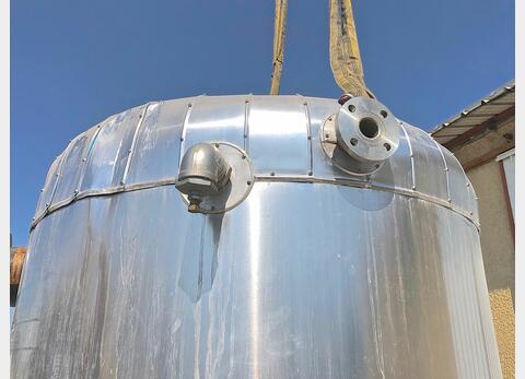Insulated stainless steel storage tank - Volume: 3.000 liters