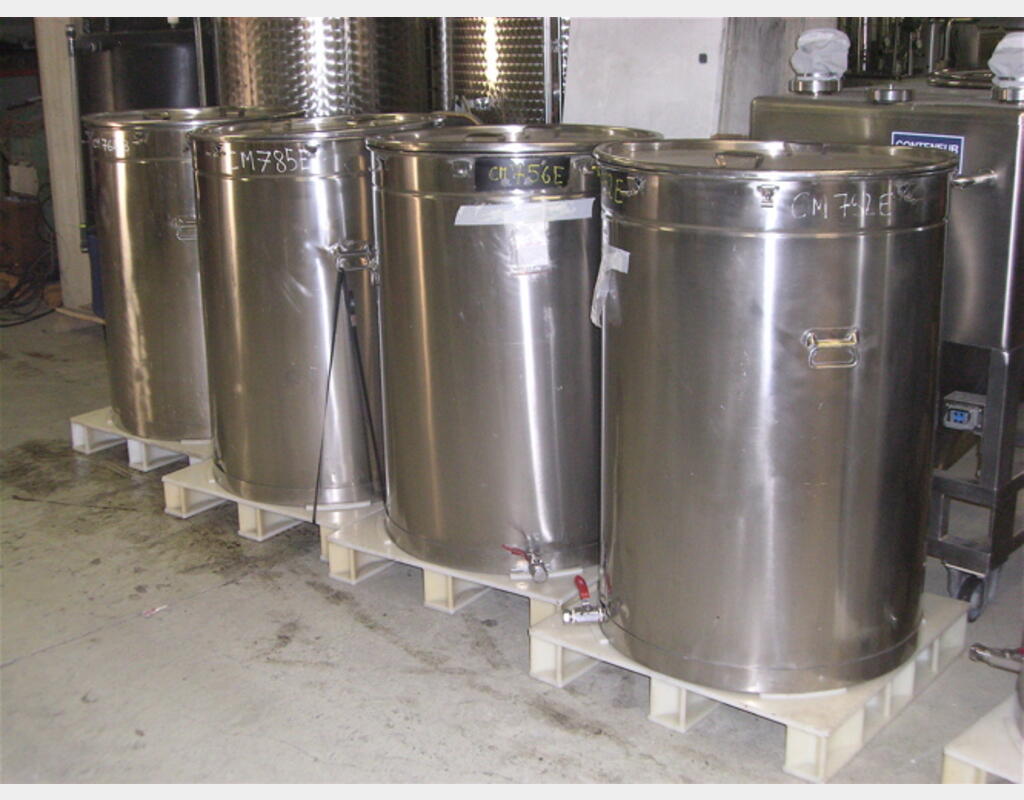 Cuves inox fond plat de marque décalinox - Volume 500 litres