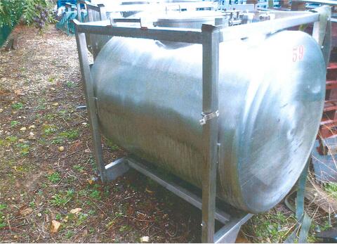 Conteneur de stockage en INOX - Volume : 1000 litres