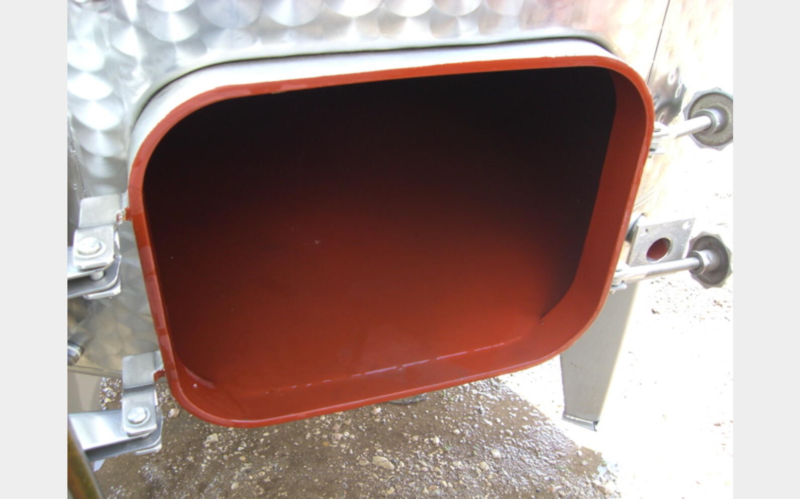 Cuve cylindrique verticale inox,