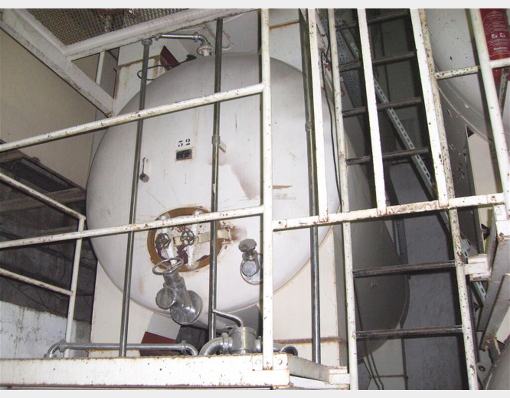 Cuve horizontale acier rev&eacute;tu de 120 hls, occasion