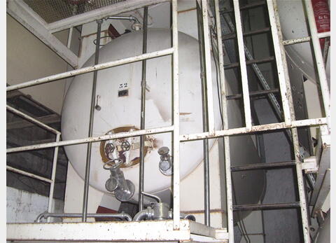 Cuve horizontale acier rev&eacute;tu de 120 hls, occasion