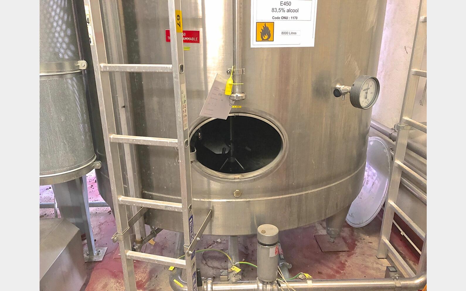 Cuve INOX 316 agit&eacute;e N20 et 45 Goavec