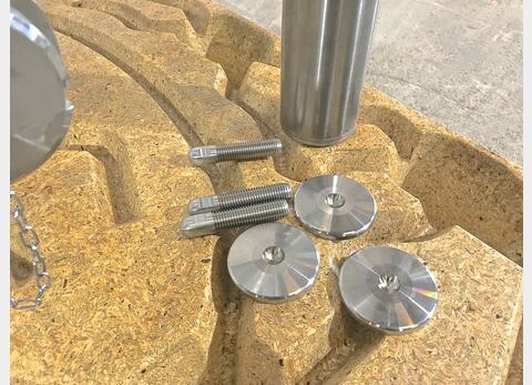304 stainless steel tank - Cylindro-conical 6.4 HL (640 liters) ARSILAC