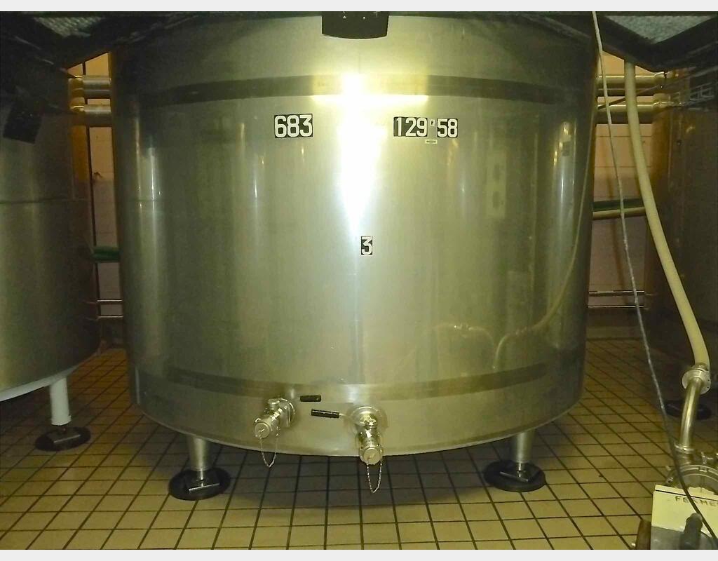 Cuve inox de mélange isolée - Avec circulation forcée