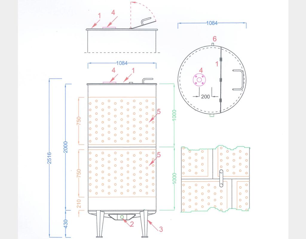 304 stainless steel tank - MTLM model