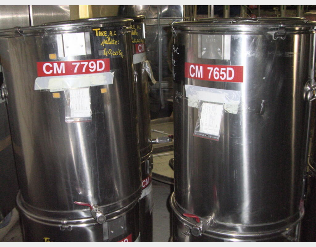 Cuves inox fond plat de marque décalinox - Volume 210 litres