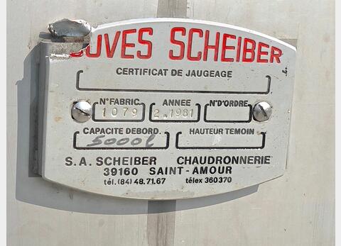 cuve inox 316 Ti Marque : SCHEIBER