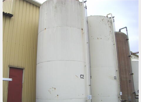 Cuve de stockage ACIER, 50000 litres - Fond plat