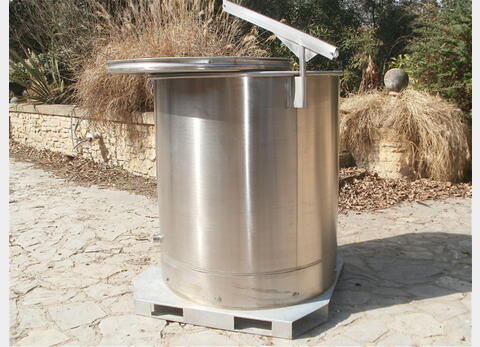 Conteneur INOX 304 Chapeau flottant - Volume : 998 litres