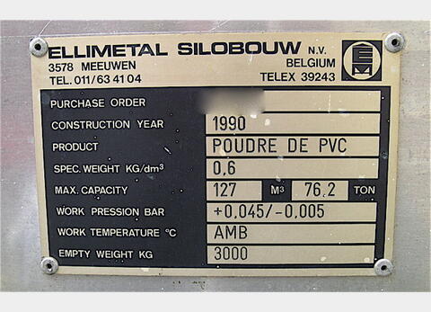 127.000 L 127.000 Litres Chimie, ELLIMETAL