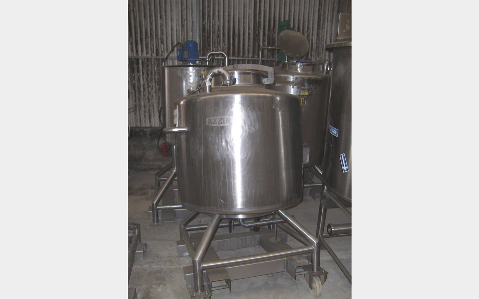 cuve stockage INOX 316L Agroalimentaire.