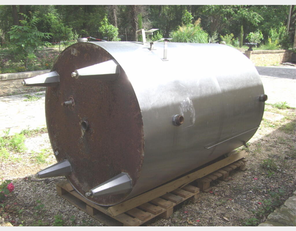 Cuve de mélange, INOX 304L - Cylindrique sur 4 pieds