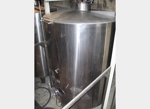 Cuve de stockage , INOX 304 L - Fond conique sur pieds