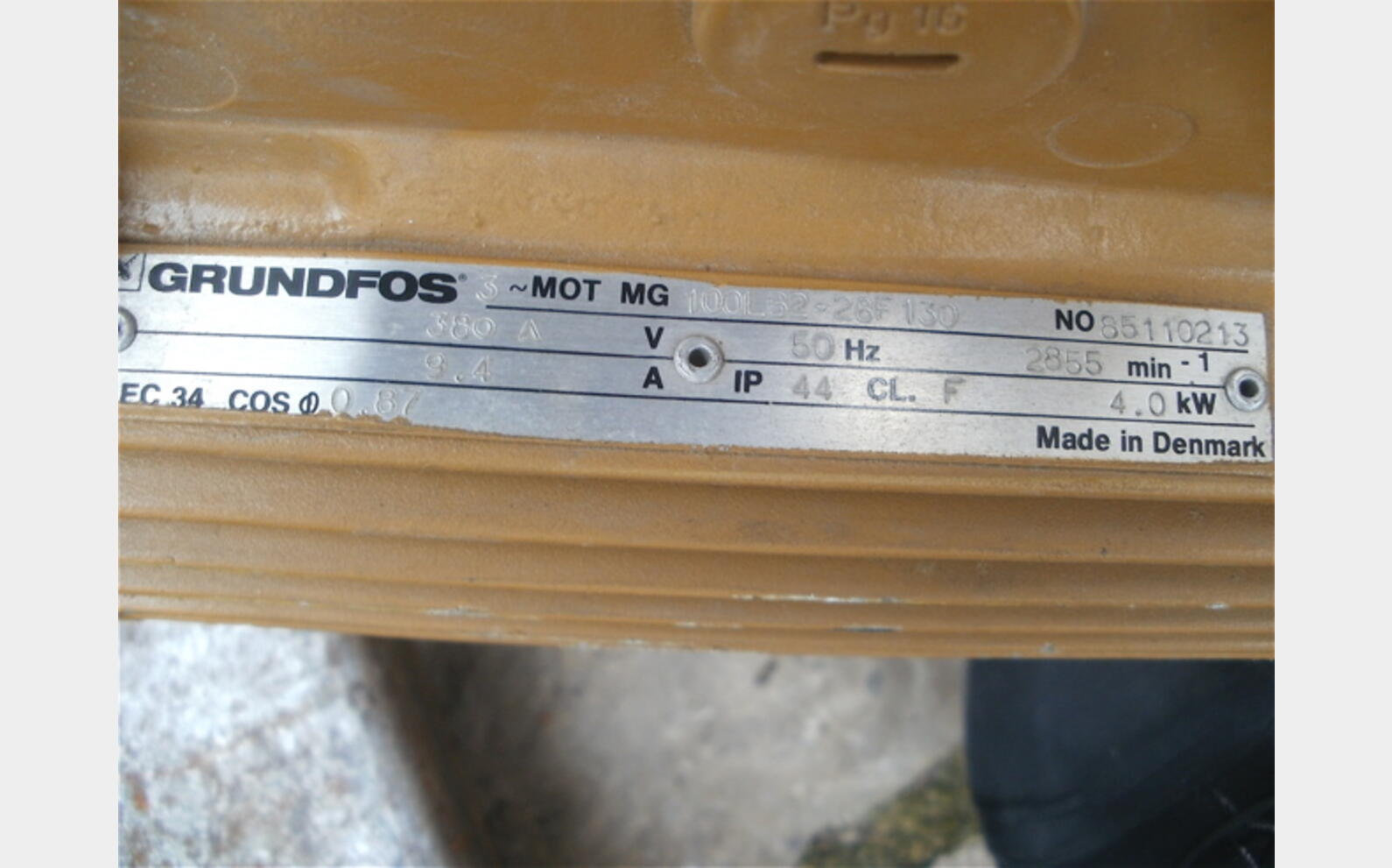 Pompe multicellulaire Grundfoss Mod&eacute;le 8642/R9040 4 m3/h
