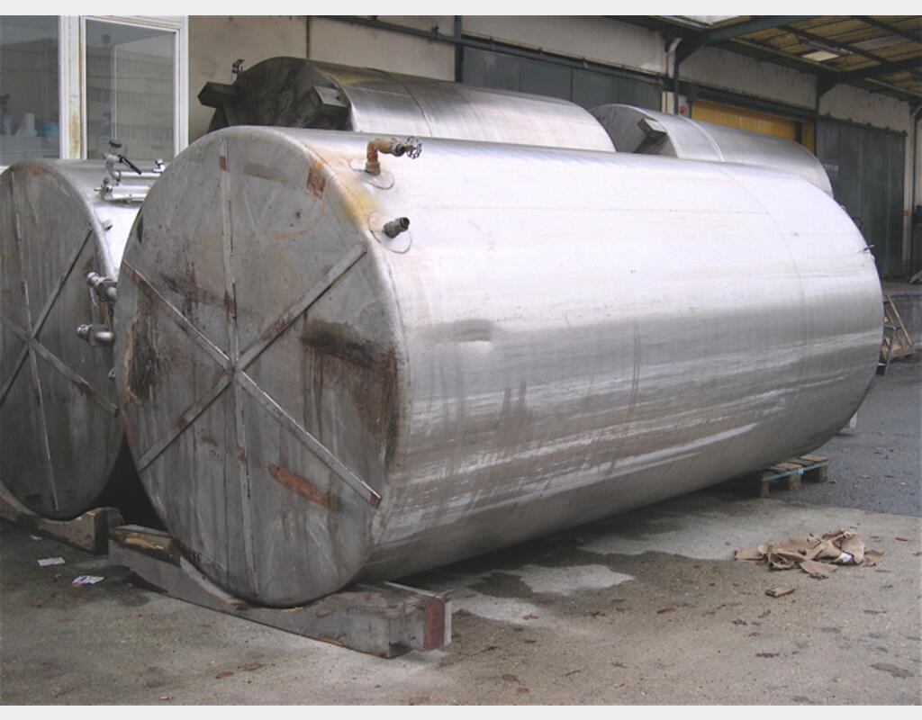 Cuve de mélange, INOX 304L - Cylindrique verticale