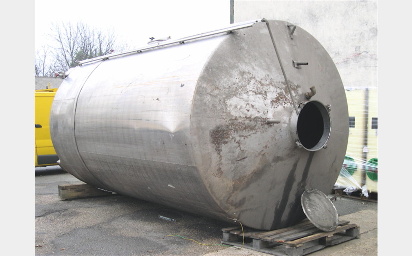 Cuve Inox304L de stockage, occasion 16.500 Litres Agroalimentaire, LAGOUARDE RENE ET FILS