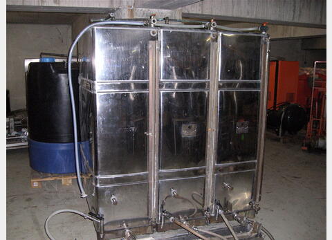 Cuve Inox304 de stockage, occasion 3.000 Litres Vinicole, 3 compartiments