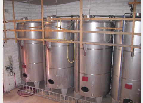 Cuve de stockage INOX 304 L - Cylindrique verticale sur pieds