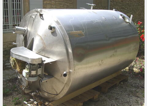Cuve de mélange, INOX 304L - Cylindrique sur 4 pieds