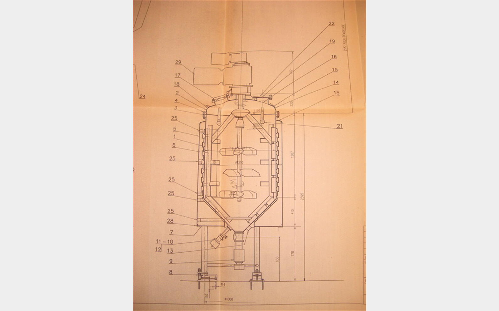 R&eacute;acteur , cuiseur, Inox304L 1.340 Litres Agroalimentaire, PIERRE GUERIN