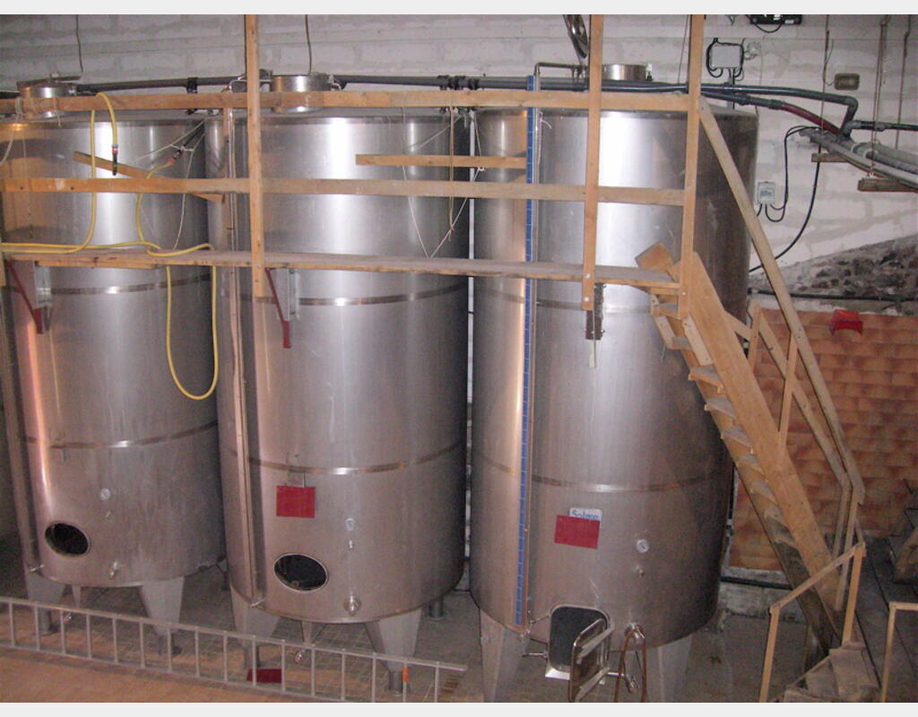 Cuve Inox 304 de vinification, occasion 12.700 Litres Agroalimentaire , SOLME