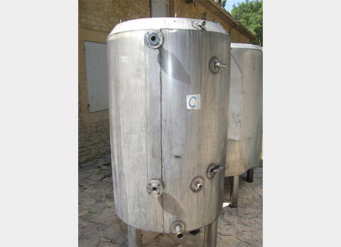 Cuve de stockage, INOX 304L - Cylindrique verticale sur pied