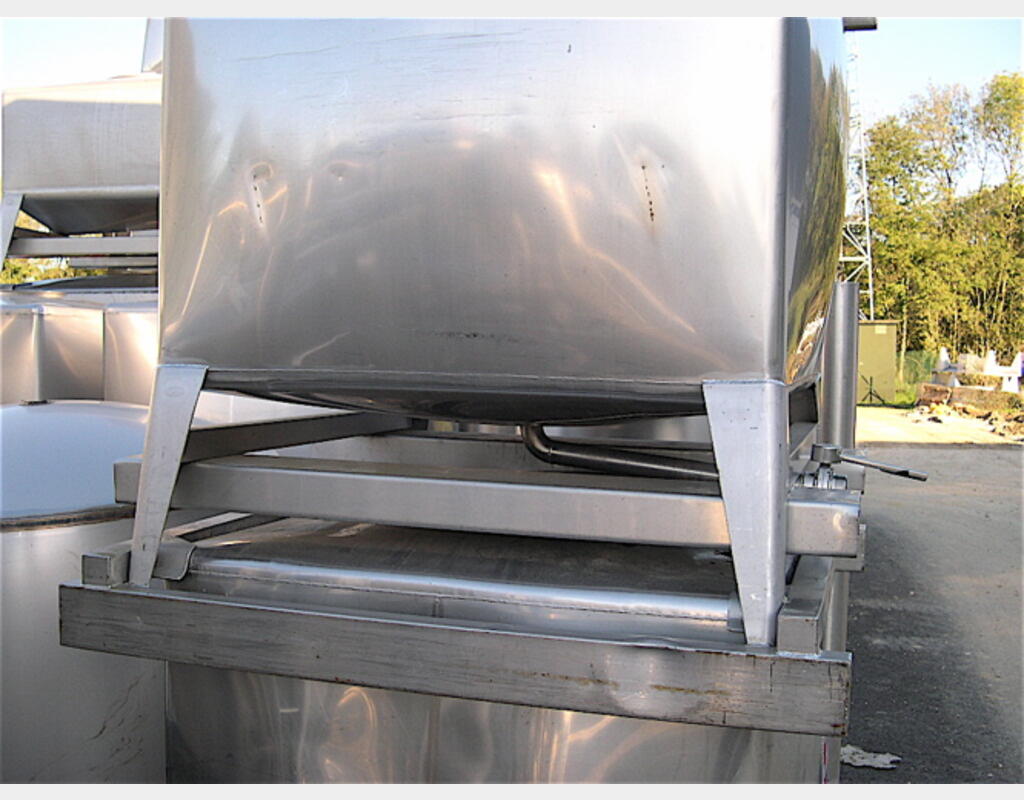 Conteneur Inox 316L - Parallélépipèdique sur chassis