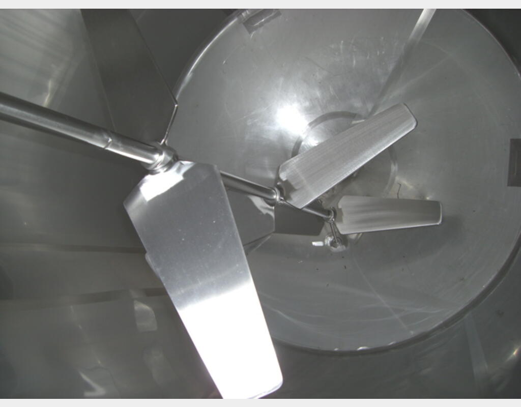 Cuve de mélange, INOX 316L - Cylindrique verticale sur pied