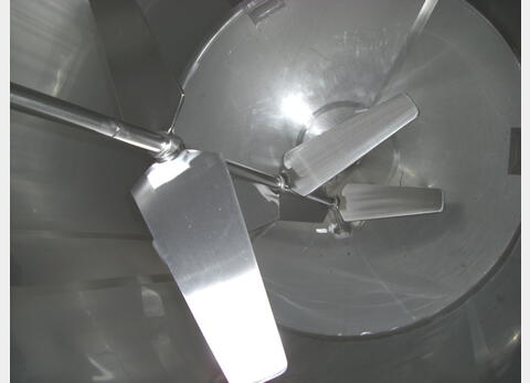 Cuve de mélange, INOX 316L - Cylindrique verticale sur pied