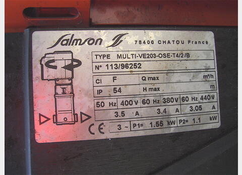 Pompe centrifuge, INOX 304L - SALMSON