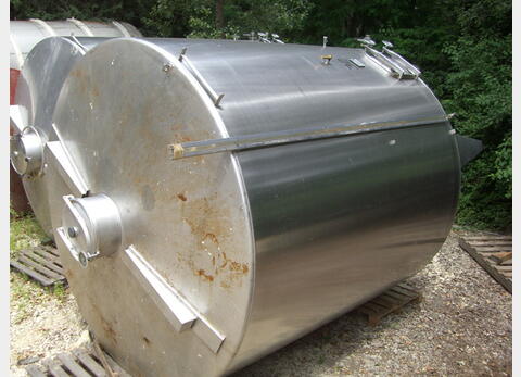 Cuve de stockage , INOX 304  - Fond conique sur pieds