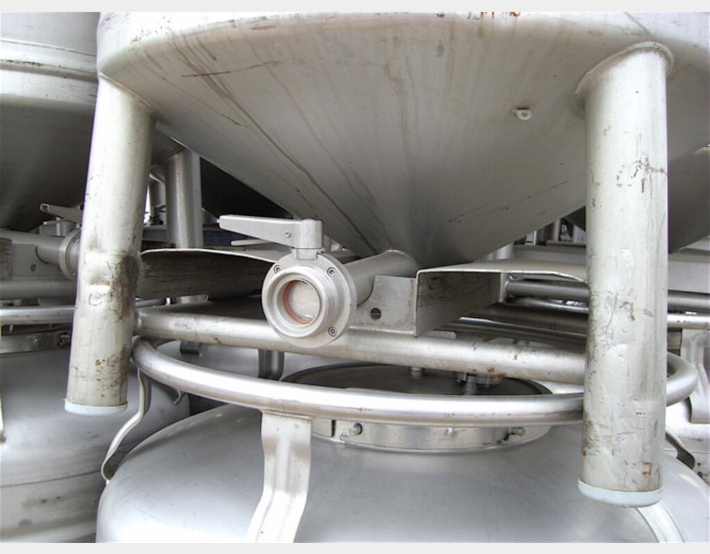 Conteneur, INOX 304L - Cylindrique verticale sur pied