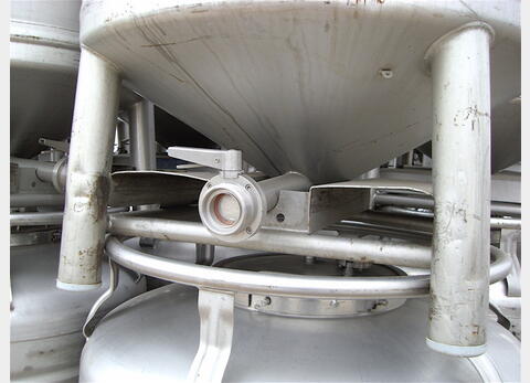Conteneur, INOX 304L - Cylindrique verticale sur pied