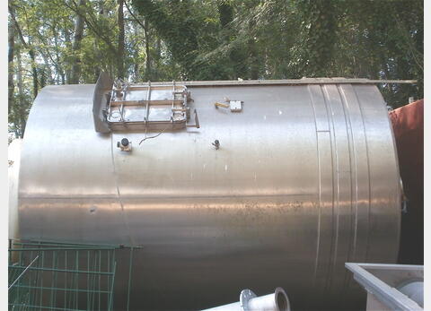Cuve de stockage INOX 304L - Cylindrique verticale sur jupe