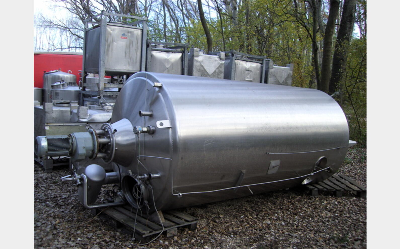 Cuve Inox304L de M&eacute;lange, occasion 6.300 Litres Agroalimentaire, PIERRE GUERIN