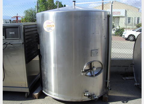 Cuve de stockage , INOX 304 L - Fond conique sur pieds